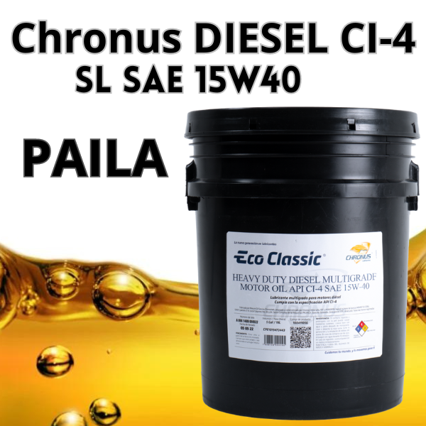 CHRONUS SAE 15W40 Diesel API CI-4 SL 19 lts