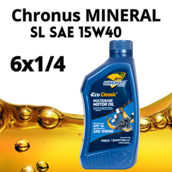 CHRONUS SAE 15W40 Mineral API SL 5,68 lts