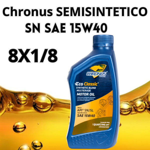CHRONUS SAE 15W40 Semi Sintetico API SN 3,78 lts