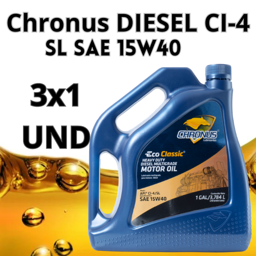 [1000701010203] CHRONUS SAE 15W40 Diesel API CI-4 SL 3,78 lts