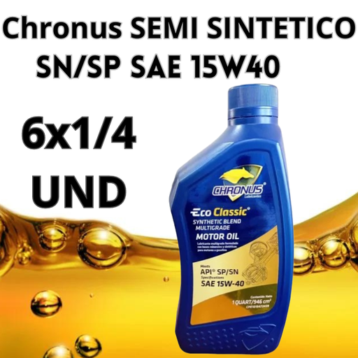 [1000901010107] CHRONUS SAE 15W40 Semi Sintetico API SN/SP 946 ml